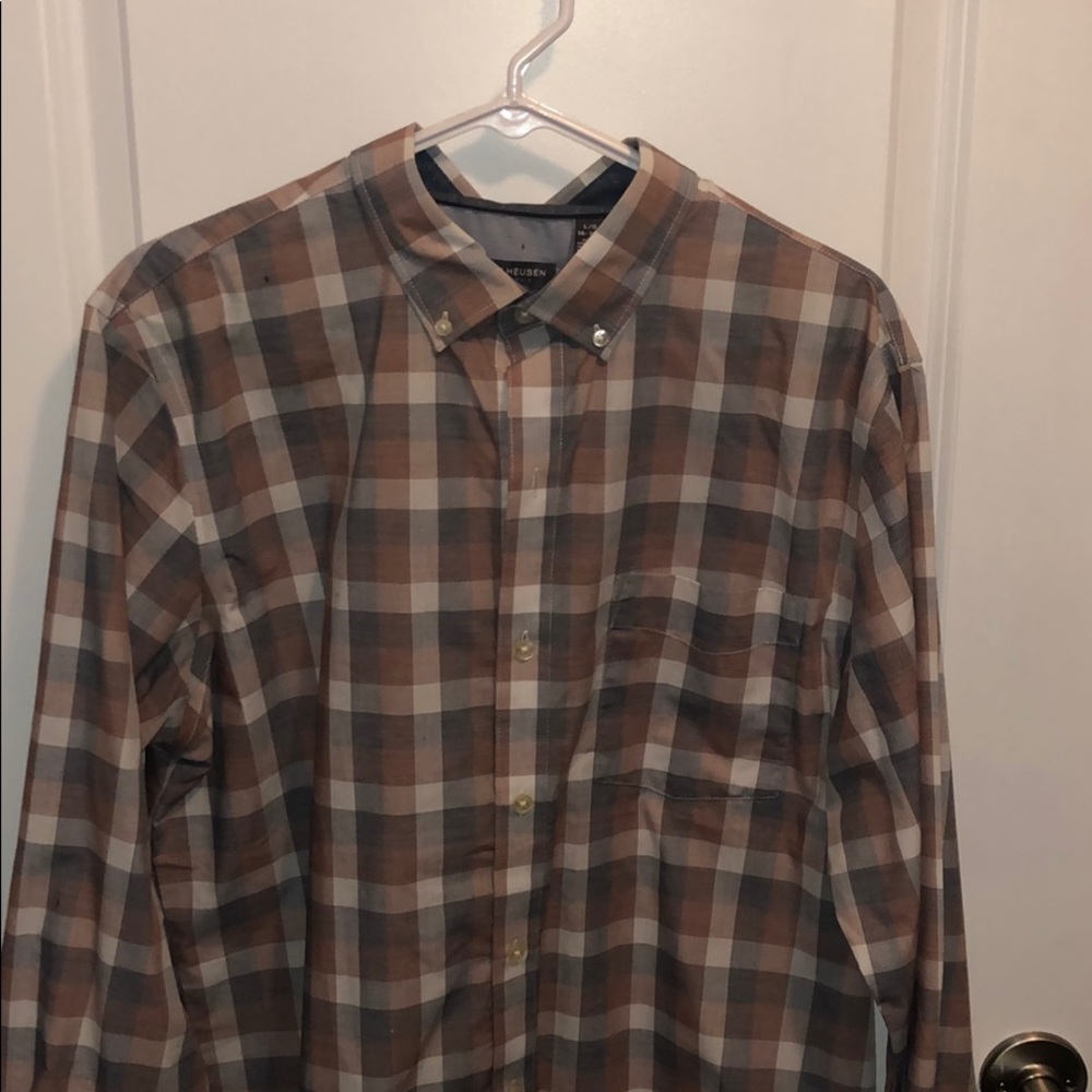 Van Heiden Dress Shirt plaid slim fit